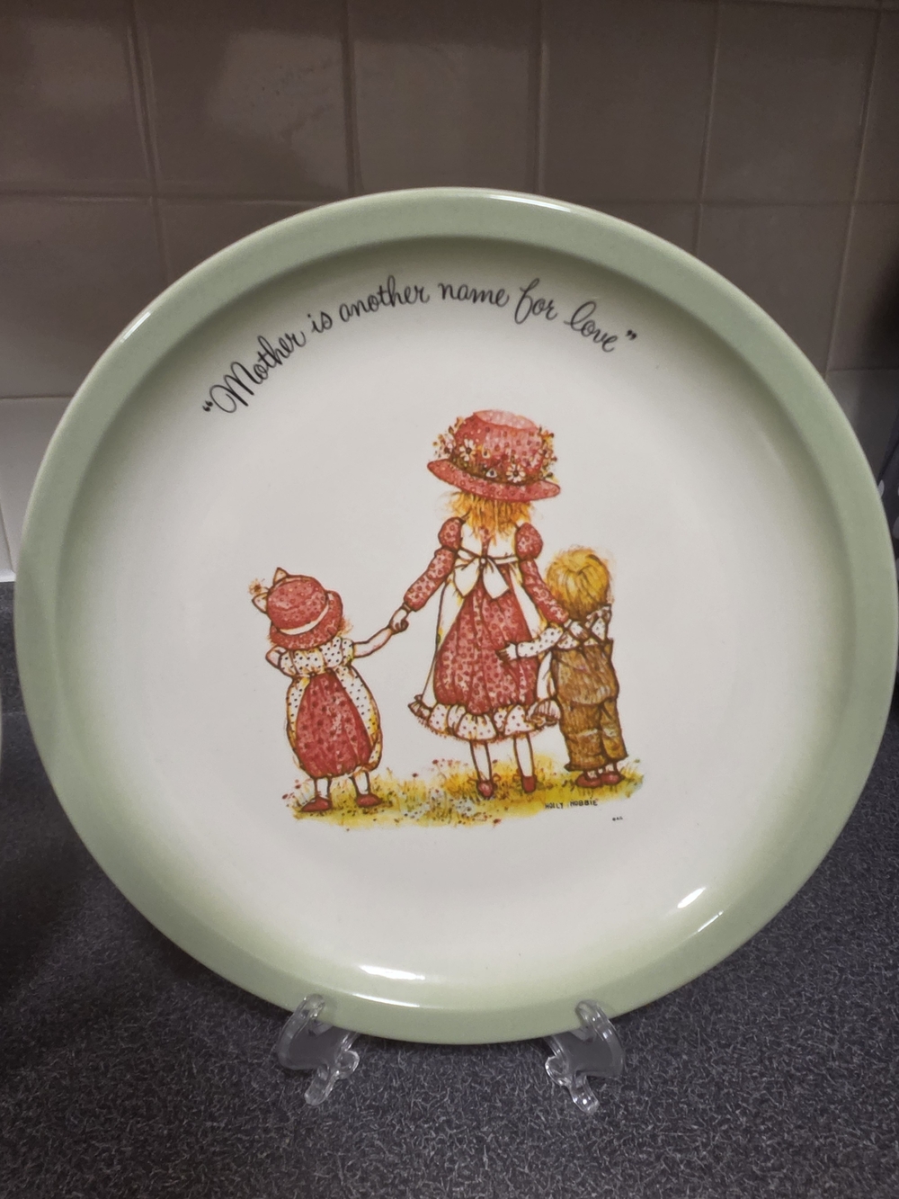 Holly Hobbie Plate Set – "Mother & Caring" Quotes Set Of 2 - Picture 6 of 9